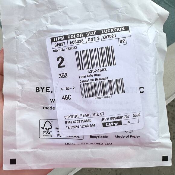 NWT JCrew Factory Crystal & Pearl Statement Necklace Gold Plated - Picture 5 of 11